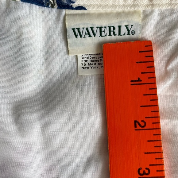 Vintage‎ Waverly Orchard Trail Set Of 2 Curtains Valances Scalloped Cottage Core - Picture 2 of 15